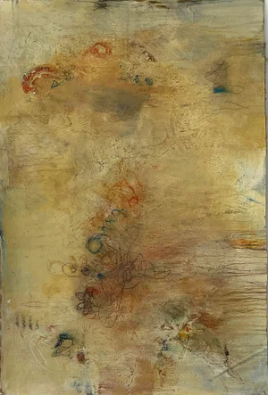 "Between Heaven and Earth, the Space in Between" Contemporary Original Abstract Acrylic Painting by Stephanie Visser