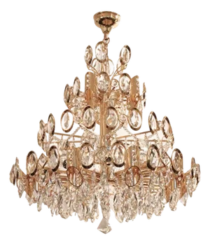 1970s Decorative fifteen light chandelier by Rejmyre