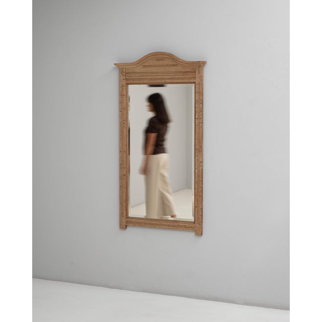 1910s Belgian Oak Mirror For Sale - Image 12 of 18