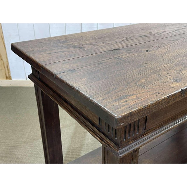 19th Century Oak Drapers Table For Sale - Image 13 of 18
