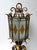 Large Hammered Glass Wrought Iron Lantern Lamp by Longobard, Italy, 1970s For Sale - Image 11 of 13