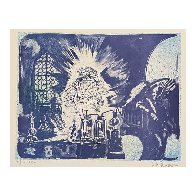 1982 Joseph Pecsenke Faust Opera Lithograph For Sale