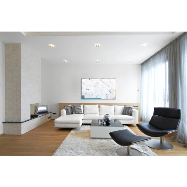 White Abstract Modern Resin Painting "Tide Pools" Original Artwork by Ricky Hunt For Sale - Image 8 of 9