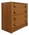Mid Century Modern Teak Dresser | Danish Modern Chest of Drawers | Vintage Teak Nightstand With Sculptural Pulls. C. 1960’s For Sale