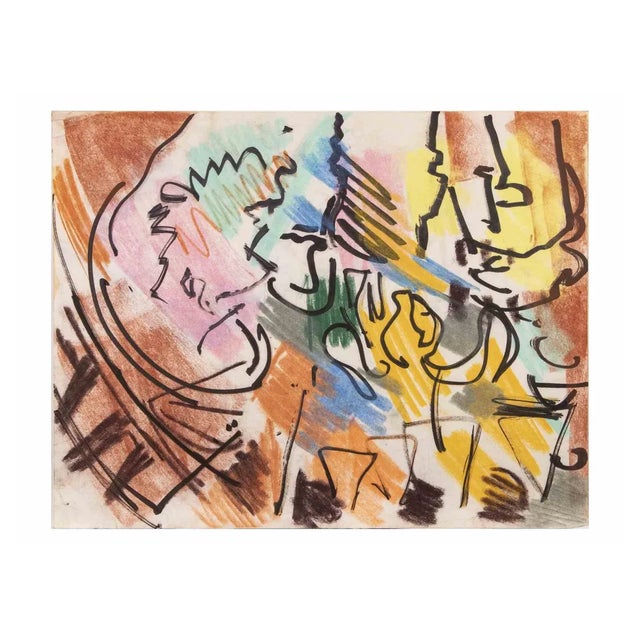 Reynold Arnould, Abstract Composition, Drawing, 1970 For Sale