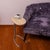 Silver Narrow Marble Top Side Table from Forzini For Sale - Image 8 of 11