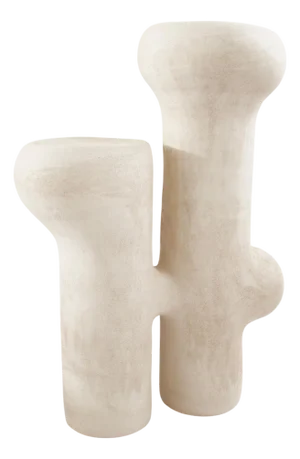 Nuit Blanche #30 White Stoneware Sculpture by Elisa Uberti