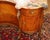 1920's French Style Marble Top Inlaid Walnut Vanity With Later Companion Mirror For Sale - Image 9 of 15