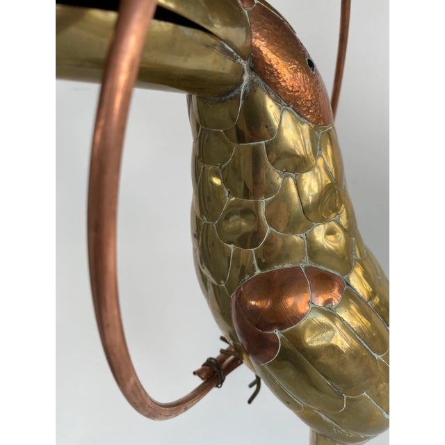 Copper Brass & Cooper Toucan Sculpture by Sergio Bustamante For Sale - Image 8 of 9