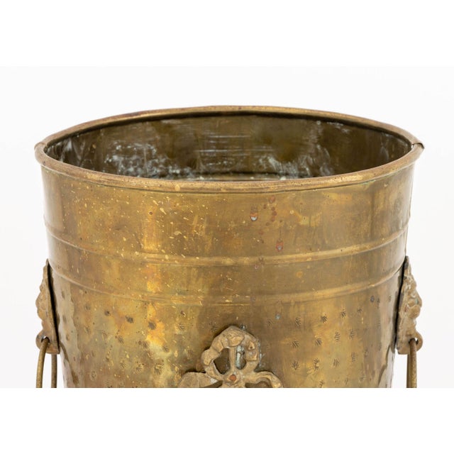 Arts and Crafts Hammered Brass Umbrella Stand, Circa 1900 For Sale - Image 4 of 9