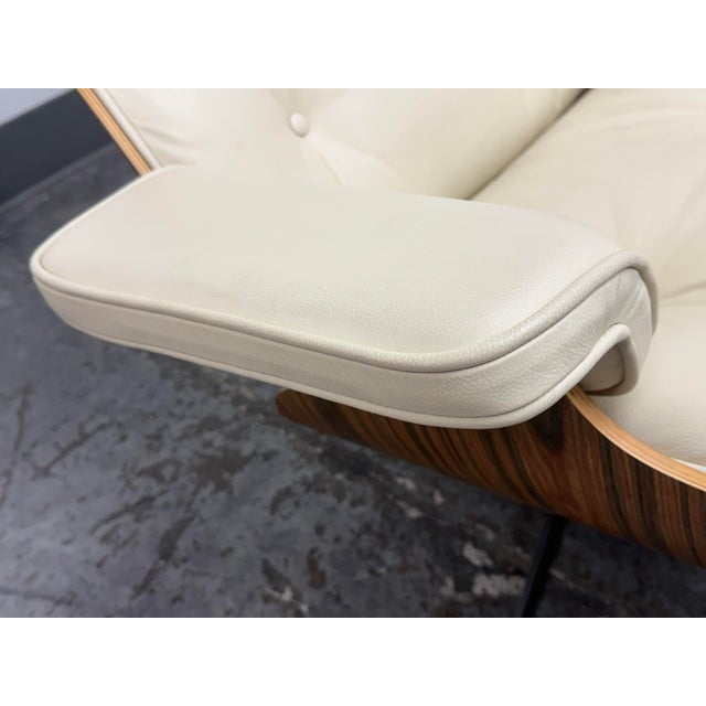 Eames Style Lounge Chair + Ottoman For Sale - Image 11 of 12