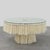 Monumental White Dining Table with Glass Top and Macramé, 1990s For Sale - Image 13 of 13