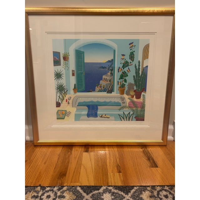 Thomas Frederick McKnight Amalfi Coast Suite: Positano Bath 2000 - Italy Limited Edition Print : Serigraph on Paper Size:...
