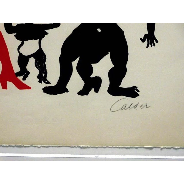 1970s Alexander Calder "Les Folles De Suche" Hand Signed Lithograph For Sale - Image 4 of 5