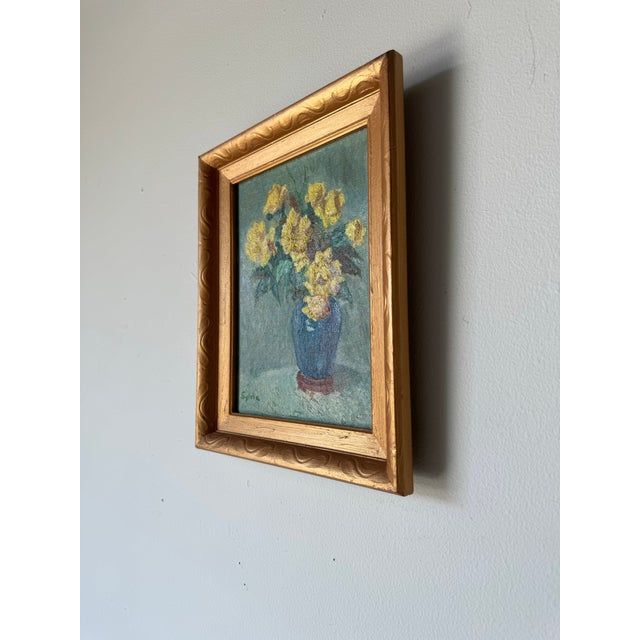 Vintage Silvia Still Life Oil Painting, Framed For Sale - Image 4 of 11
