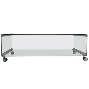Chrome & Glass Coffee Table by Pierangelo Galotti for Galotti & Radice, 1975