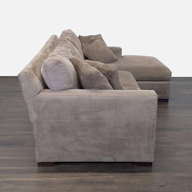 Crate & Barrel Crate & Barrel Axis Sectional Sofa With Chaise For Sale - Image 4 of 8