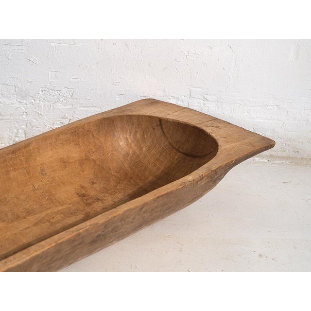 Rustic Antique Primitive Style Oval Bowl, 1900 For Sale - Image 3 of 14