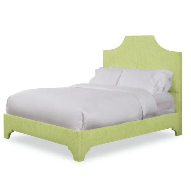 Casa Cosima Kit King Headboard, Apple Linen For Sale - Image 4 of 5