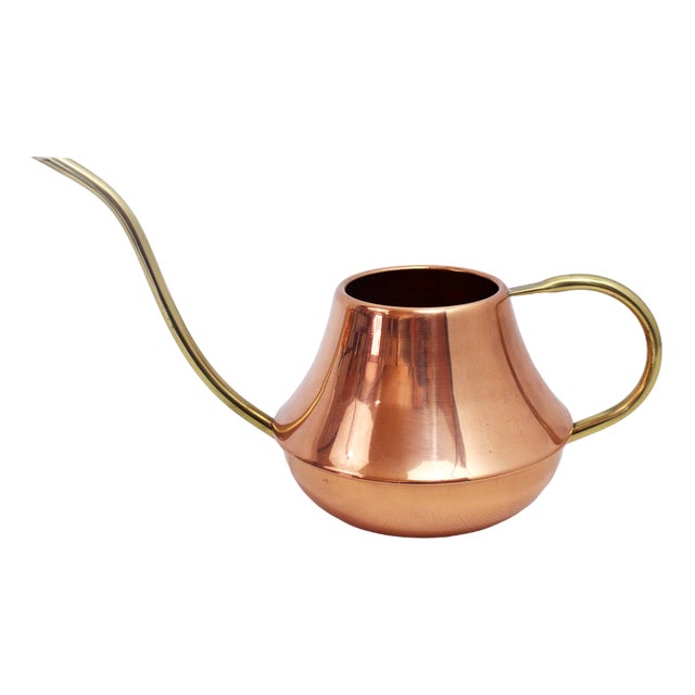 Vintage Brass and Copper Watering Can, France, 1960s For Sale