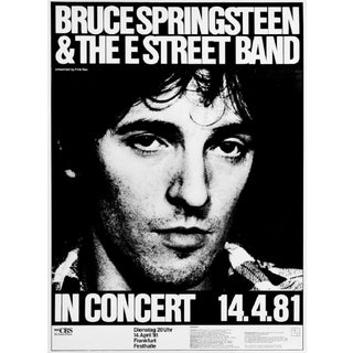 Bruce Springsteen 1981 Original Vintage Poster For Sale