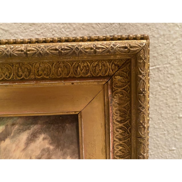 Late 19th Century Pair of Berlin Porcelain Plaques 19th Century of Animals in Highland Settings For Sale - Image 5 of 12