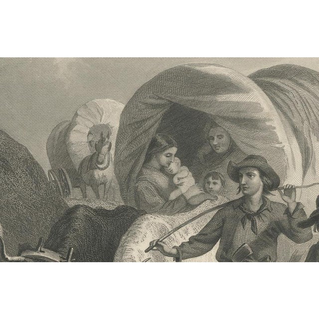 American West Wagon Migration, 1800s, Paper For Sale - Image 6 of 9