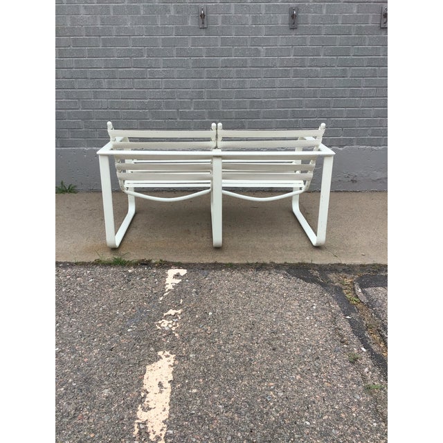 Metal Brown Jordan Outdoor Loveseat, Circa 1960 For Sale - Image 7 of 9