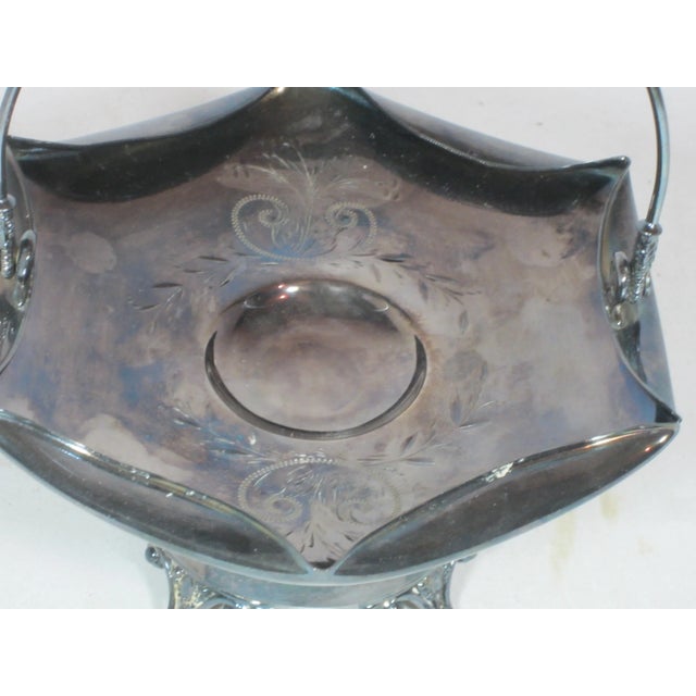 Silver Plate Pastery Serving Piece With Handle Chairish