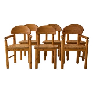 Rainer Daumiller Danish Pine Dining Chair, Set of 6, 1960s For Sale