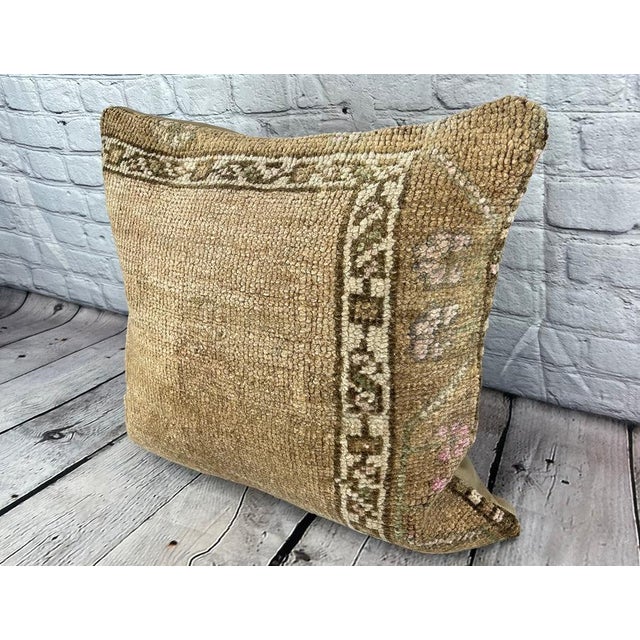 Vintage Pillow Case Turkish Rug Pillow Decorative Rug Pillow Dry cleaning only. PILLOW INSERT IS NOT INCLUDED