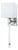 Regina Andrew Crystal Tail Sconce in Polished Nickel For Sale
