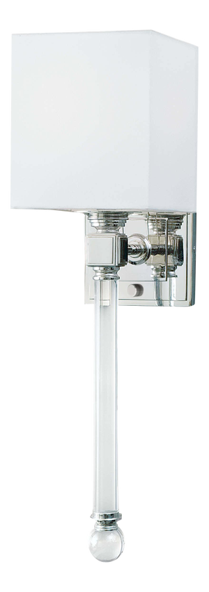 Regina Andrew Crystal Tail Sconce in Polished Nickel