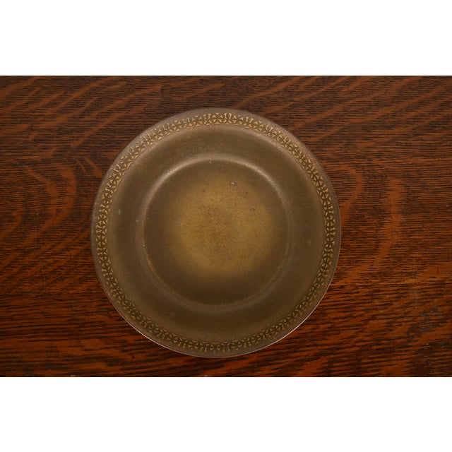 Tiffany Studios New York Bronze Shallow Bowl or Plate With Decorative Border For Sale - Image 13 of 13