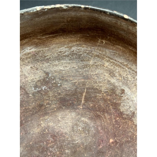 Peruvian Shapido Conido Style Polychrome Red Clay Pottery Vessel For Sale - Image 12 of 16