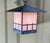 20th century Arts & Crafts pendant light ,Features beautiful art glass shades , newly wired with new porcelain socket ....