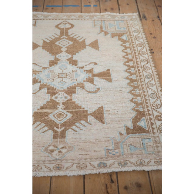Traditional Vintage Distressed Hamadan Square Rug - 3'8" x 4'7" For Sale - Image 3 of 12