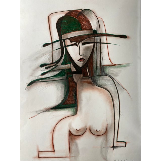 André Ferrand, Tokyo 99, Yuki, 1990s, Mixed Media on Paper For Sale - Image 6 of 6