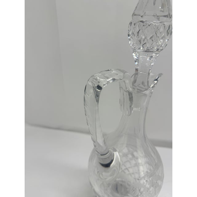 Early 20th Century Crystal Claret Ewer, Wheel-Engraved Game Frieze, Possibly Val Saint-Lambert For Sale - Image 10 of 11