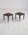 Set of two coffee tables with ceramic mosaic tops and wooden frames. Made in Japan in the 1960s. A pair of coffee tables...