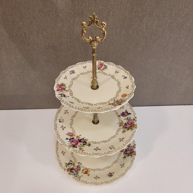 Cake Stand in Porcelain by Jammet-Seignolles for Limoges, 1920s For Sale - Image 11 of 18