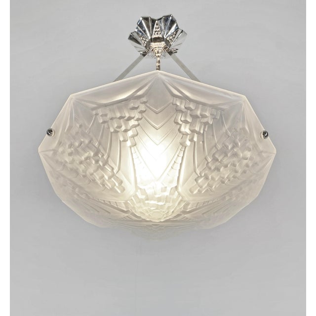 Art Deco French Art Deco Pendant Light by Andre Neut 1930 France For Sale - Image 3 of 8