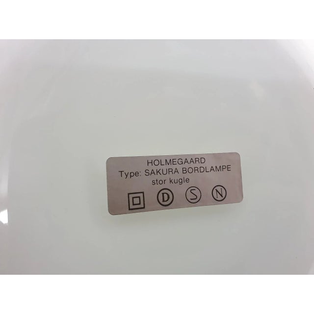 Glass Sakura Table Lamp by Michael Bang for Holmegaard, Denmark, 1980s For Sale - Image 3 of 12