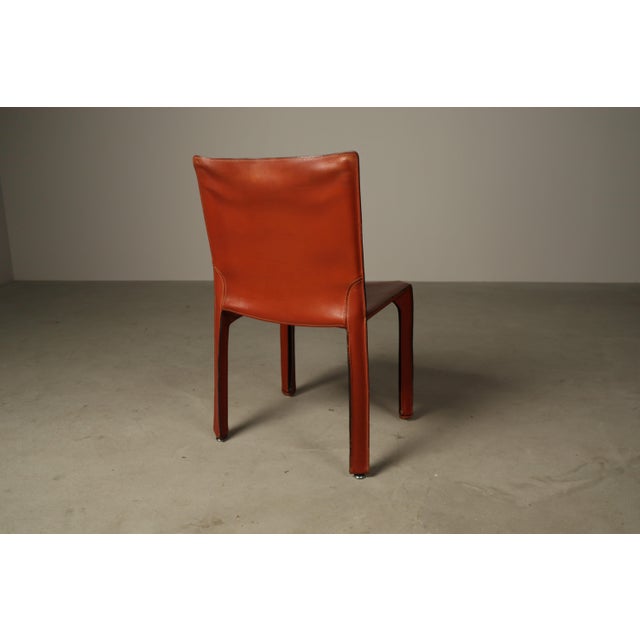 Vintage Cab 412 Dining Chairs by Mario Bellini for Cassina, 1970s, Set of 4 For Sale - Image 10 of 16