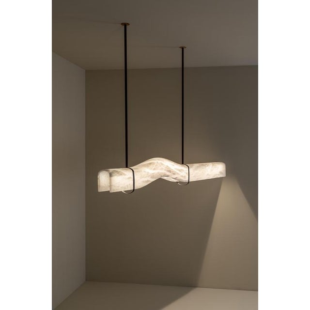 Signature Pendant Lamp by United Alabaster For Sale - Image 11 of 16