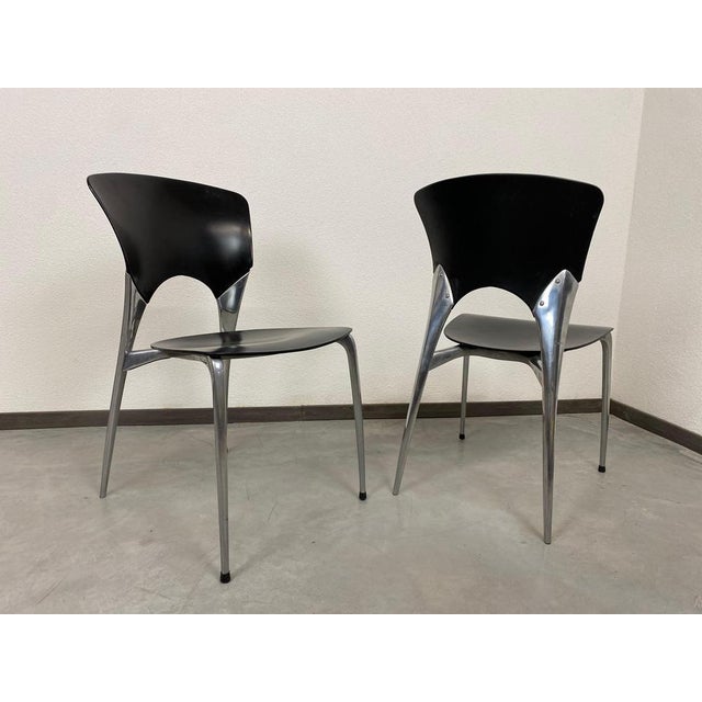 Driade Silla Dining Chairs by Joseph Llusca for Driade, 1995, Set of 4 For Sale - Image 4 of 11