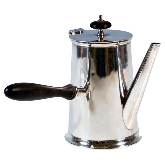 Copper Art Deco Silver Chocolate Pot by William Hutton & Sons, 1920s For Sale - Image 8 of 8