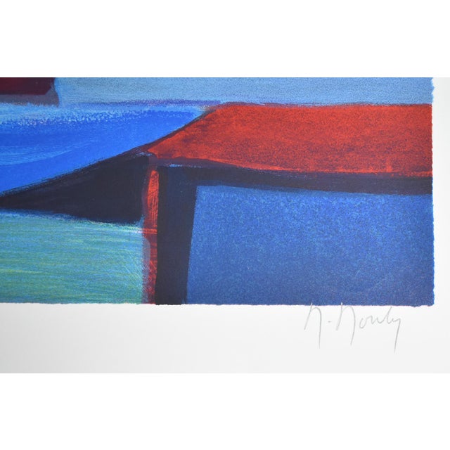 The School of Paris Marcel Mouly Hand Signed Lithograph Still Life For Sale - Image 3 of 3