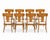 Mid-Century Modern Teak Klismos Patio Dining Chairs. - Set of 8 For Sale - Image 3 of 5