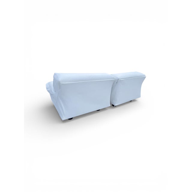 Animal Skin Vintage Modular Sofa by Vico Magistretti for Cassina, 1970s, Set of 2 For Sale - Image 7 of 12